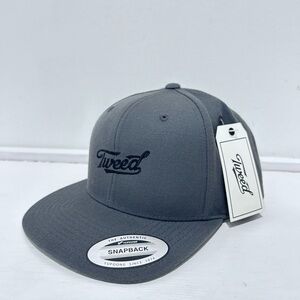 Tweed Gray The Classics Yupoong Adjustable Snapback‎ Hat Cap NEW